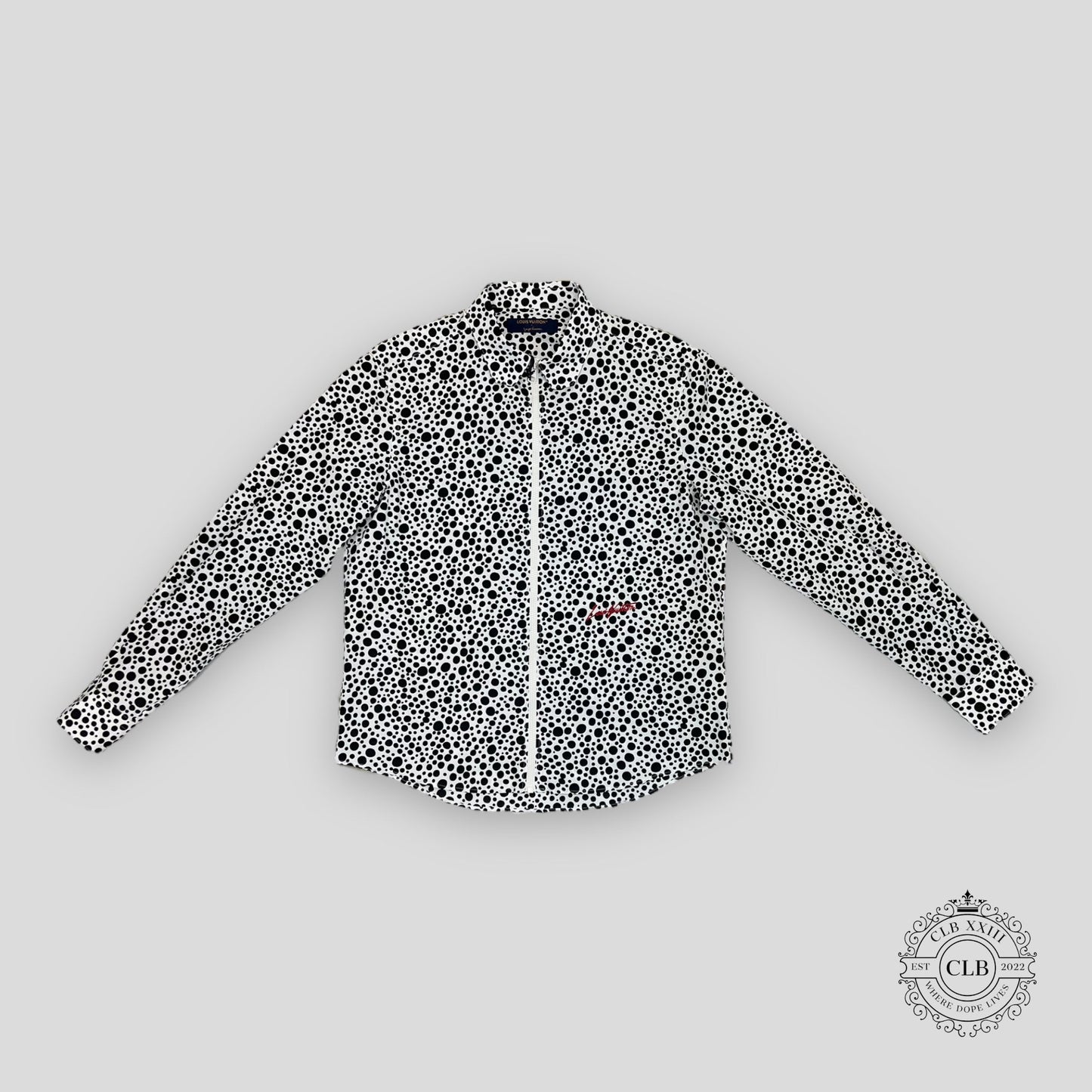 LOUIS VUITTON X YAYOI KUSAMA INFINITY DOTS PRINTED ZIPPED SHIRT