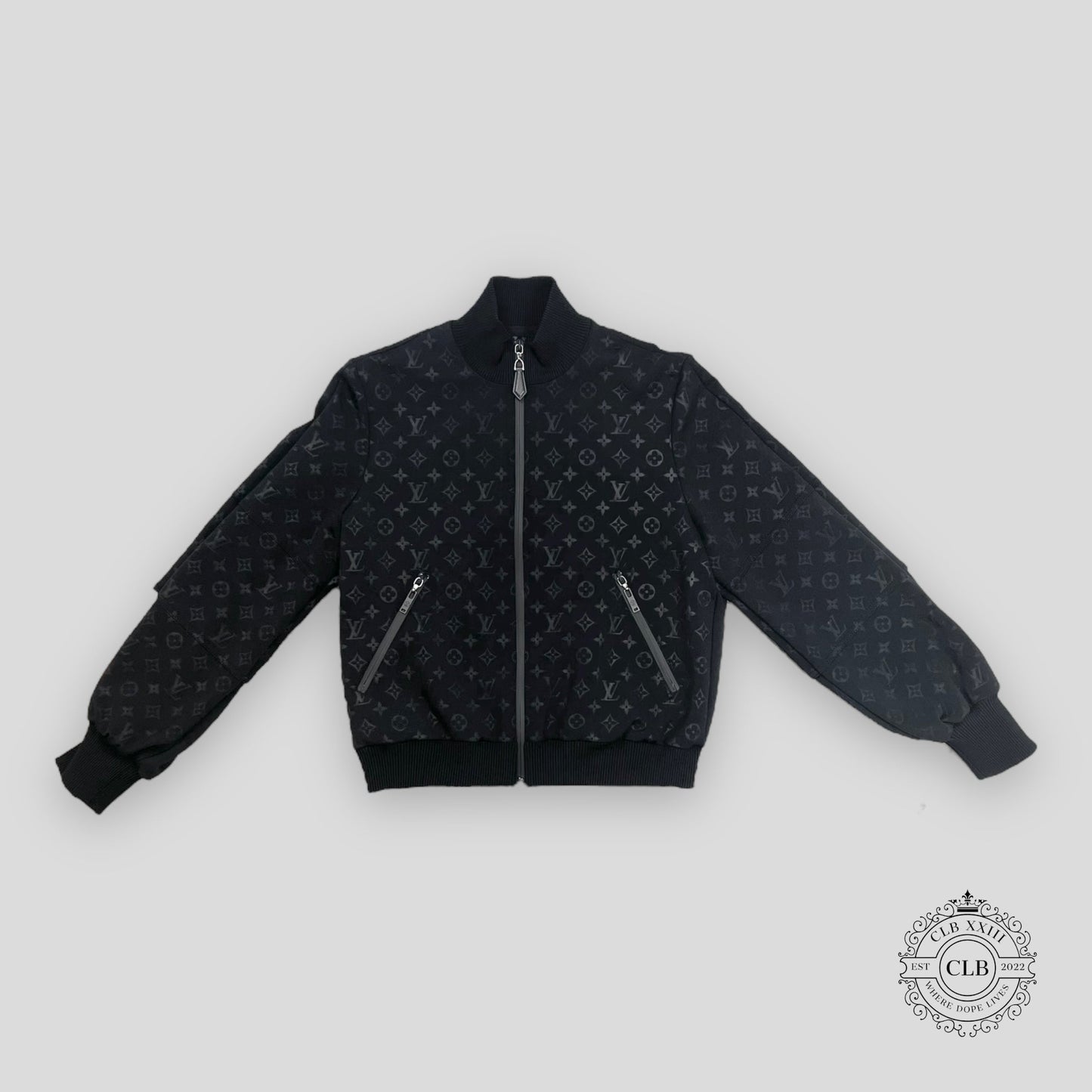 LOUIS VUITTON MONOGRAM ZIP-UP JOGGING JACKET