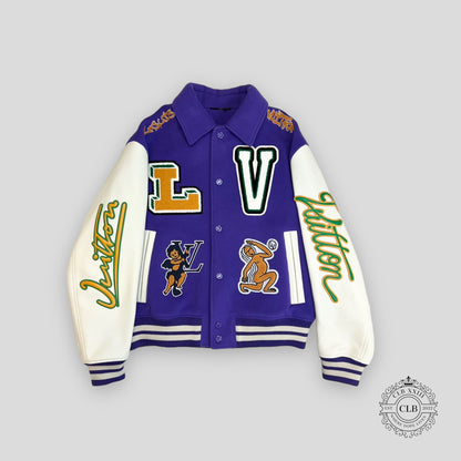 Louis Vuitton Runaway Frog Varsity Jacket