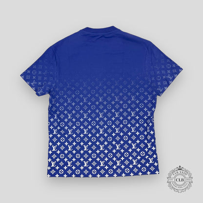 LOUIS VUITTON MONOGRAM DEGRADE T-SHIRT - BLUE/WHITE