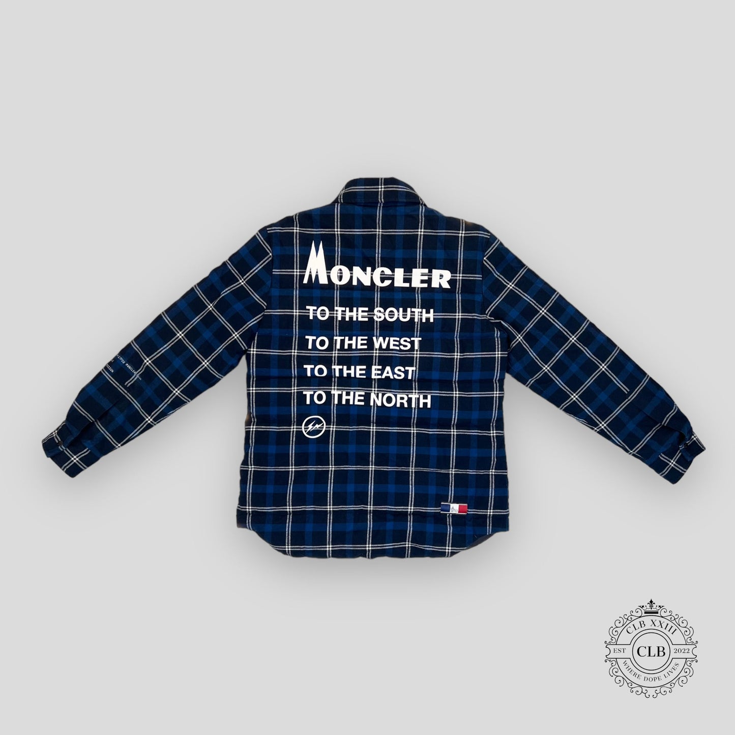 MONCLER FRAGMENT HIROSHI FUJIWARA MORAN OVERSHIRT - NAVY
