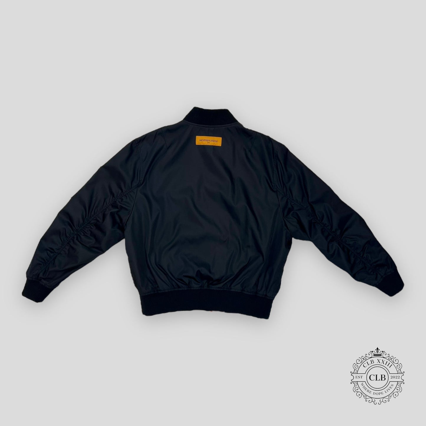 Louis Vuitton Reversible Bomber Jacket in Black / Orange