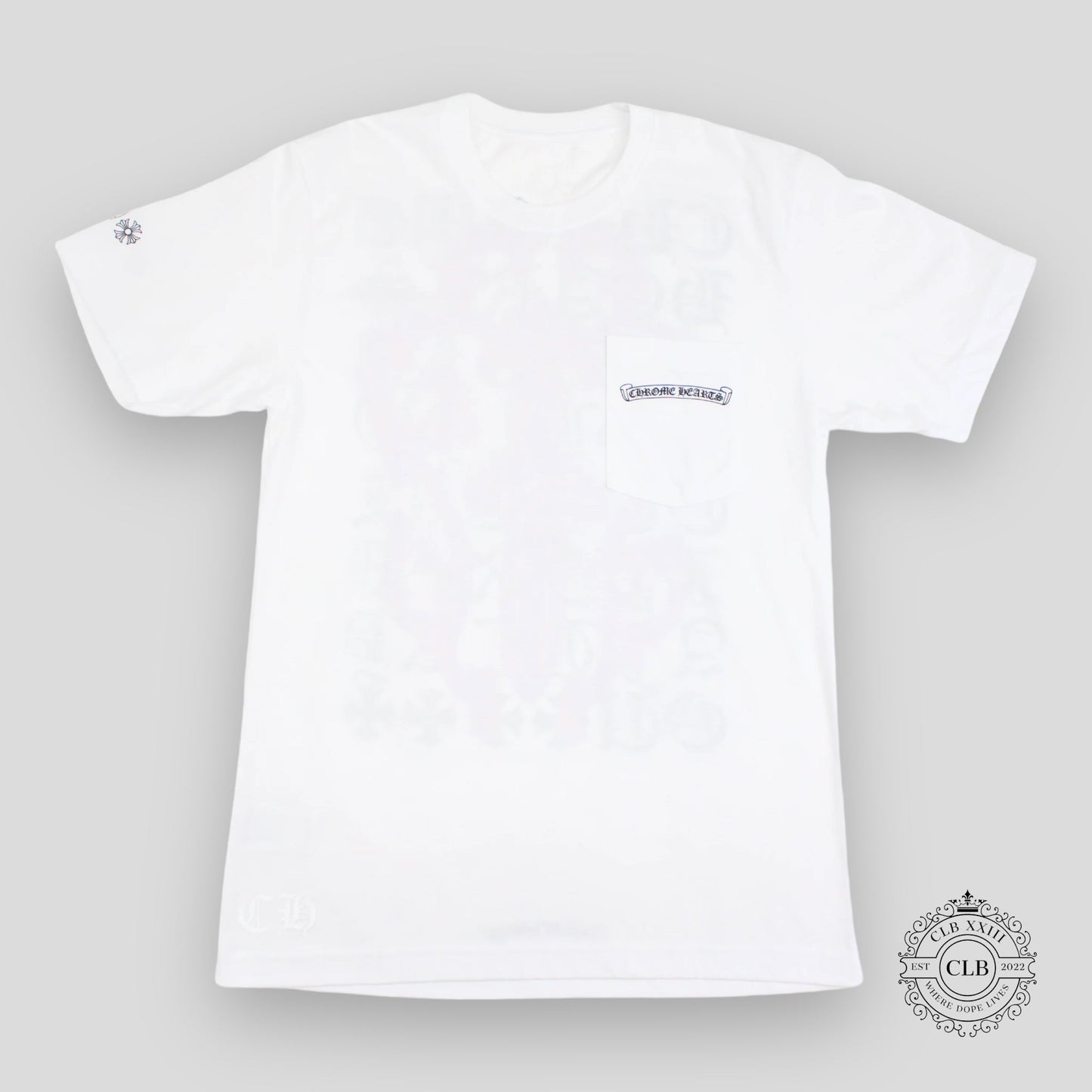 CHROME HEARTS DAGGER SHORT SLEEVE TEE - WHITE / PINK