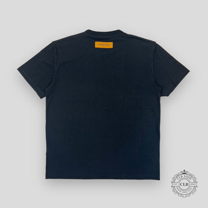 LOUIS VUITTON LV SPREAD EMBROIDERY T-SHIRT - BLACK