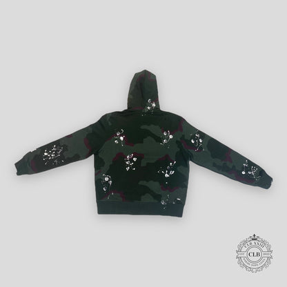 Amiri Army Logo Hoodie in Camo