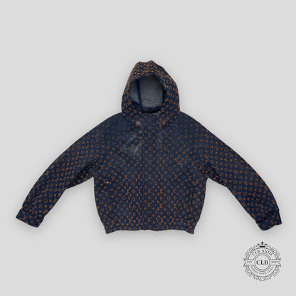 LOUIS VUITTON MONOGRAM MESH ZIP BLOUSON