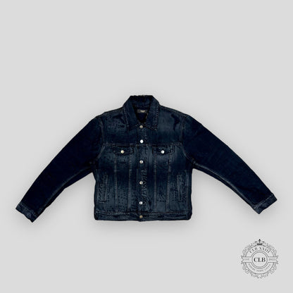 AMIRI SHOTGUN DENIM TRUCKER JACKET - AGED BLACK
