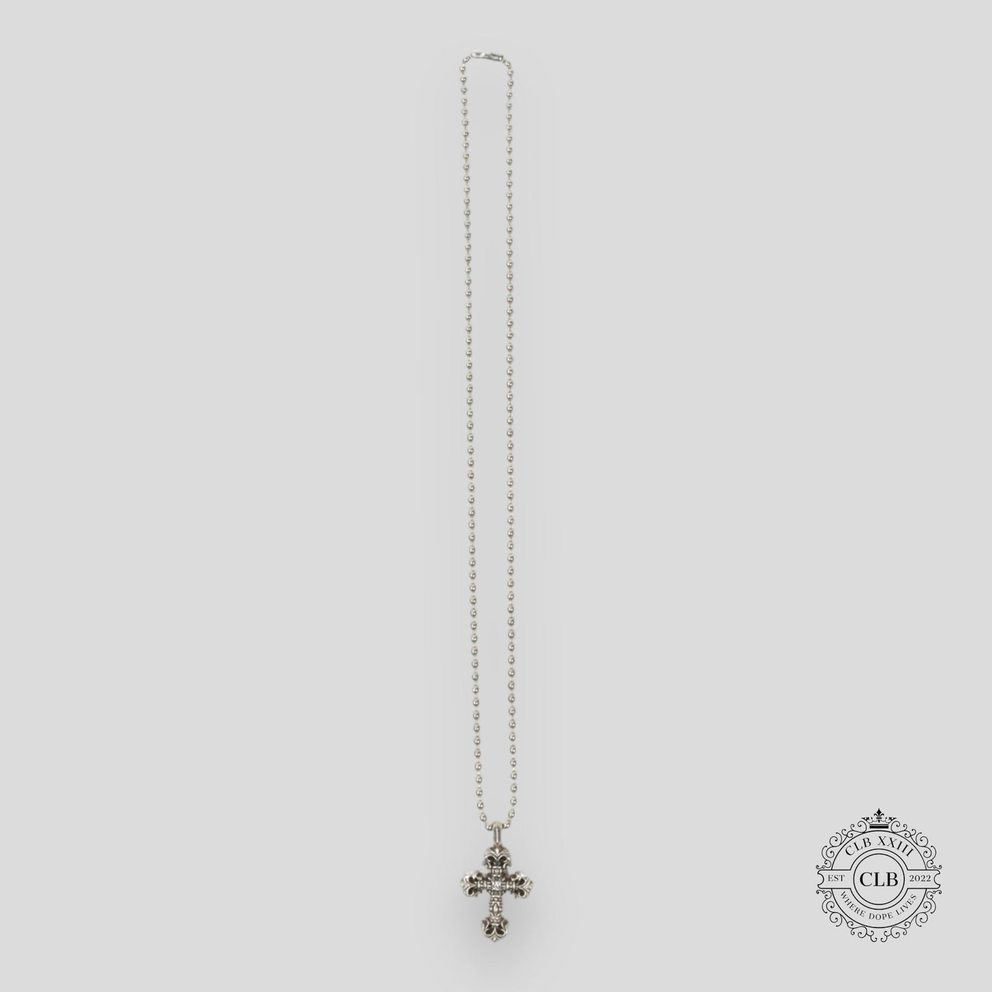 Chrome Hearts Diamond Embellished Tiny Filigree Pendant