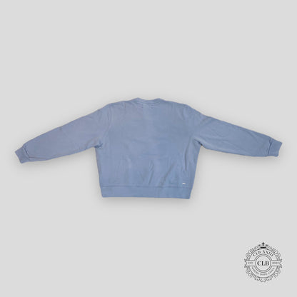 Amiri Core Logo Crewneck in Dusty Blue