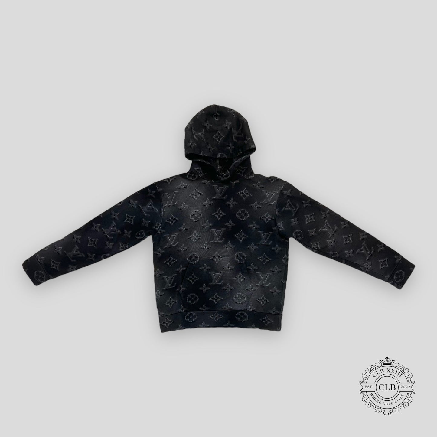 LOUIS VUITTON 2054 3D MONOGRAM HOODIE - GREY