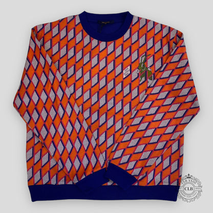 LOUIS VUITTON DIAMOND DAMIER CRICKET CREWNECK - MULTICOLOR