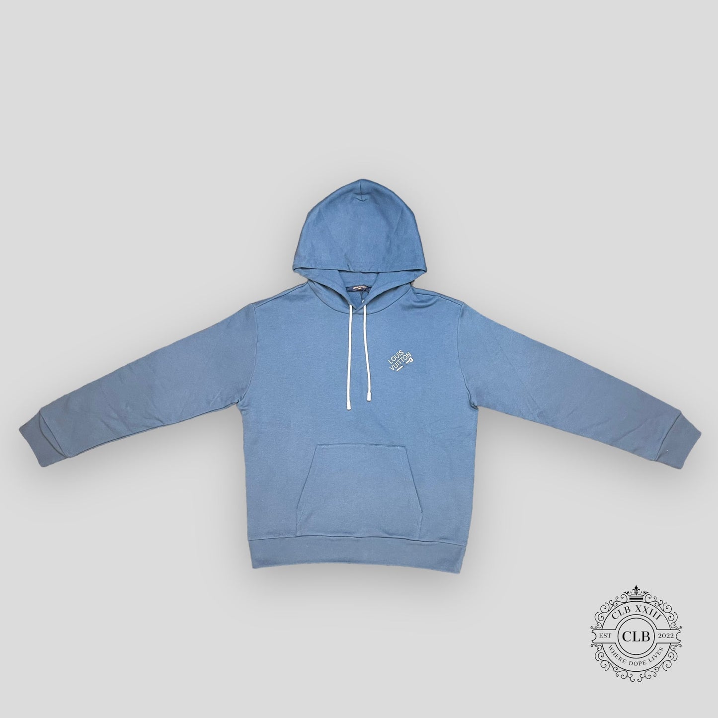 LOUIS VUITTON EMBROIDERED SIGNATURE COTTON HOODIE