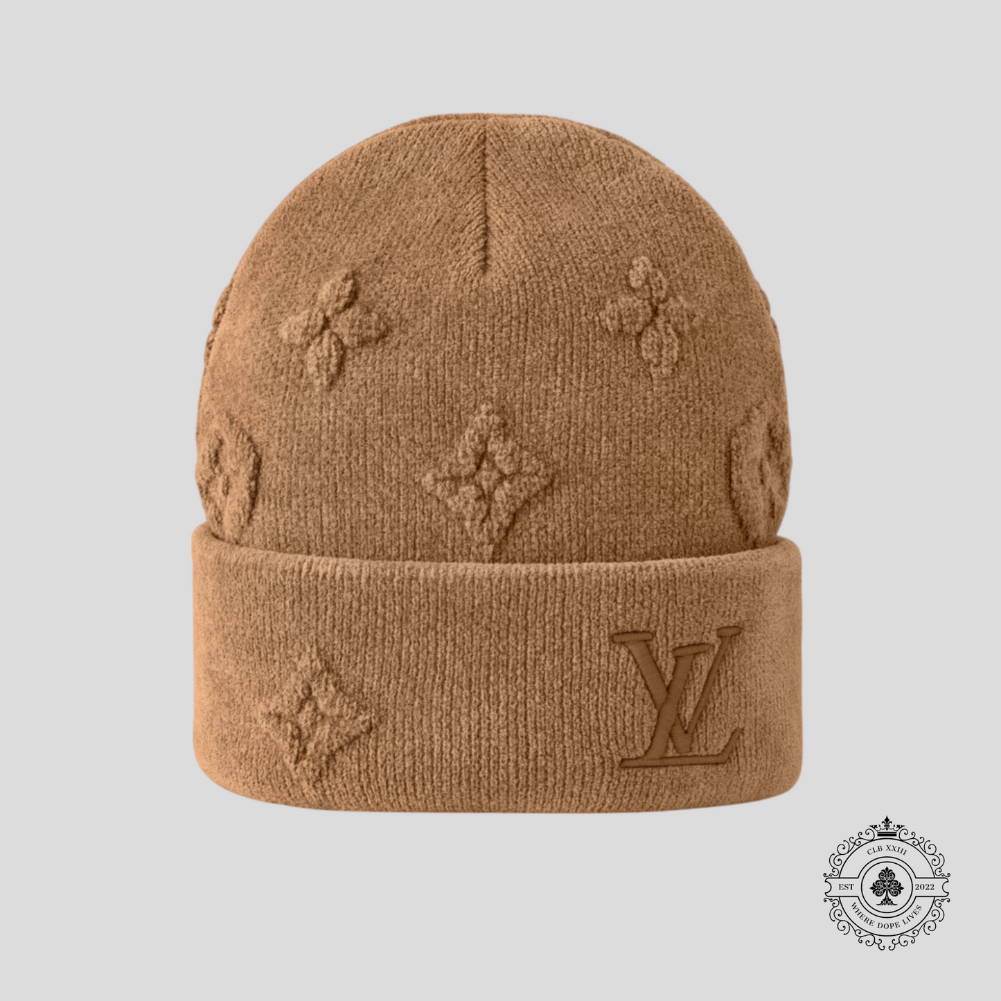 Louis Vuitton LV Crush Monogram Beanie in Brown