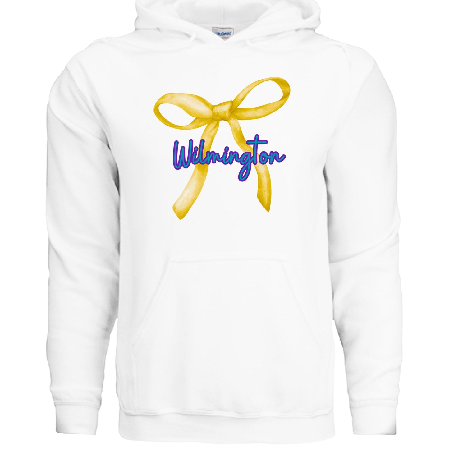 Wilmington Gold Coquette Bow Hoodie