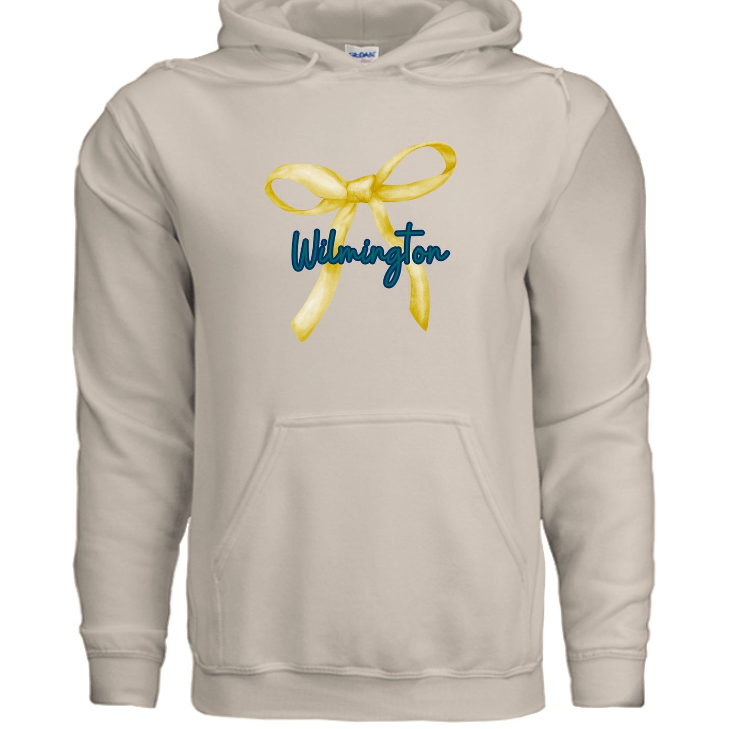 Wilmington Gold Coquette Bow Hoodie