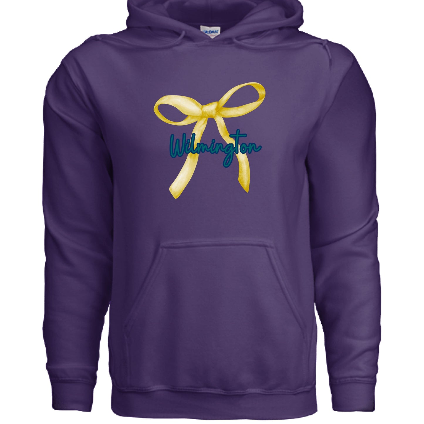 Wilmington Gold Coquette Bow Hoodie