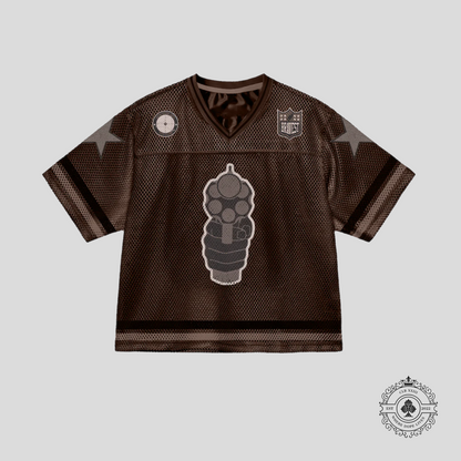 Bravest Studio 911 Football Jersey in Brown