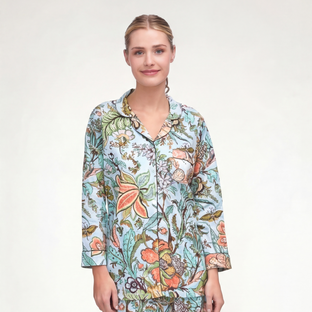 PIJAMA "MARIGOLD MENTA" CON PANTALON