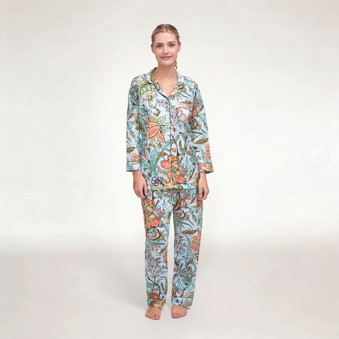 PIJAMA "MARIGOLD MENTA" CON PANTALON