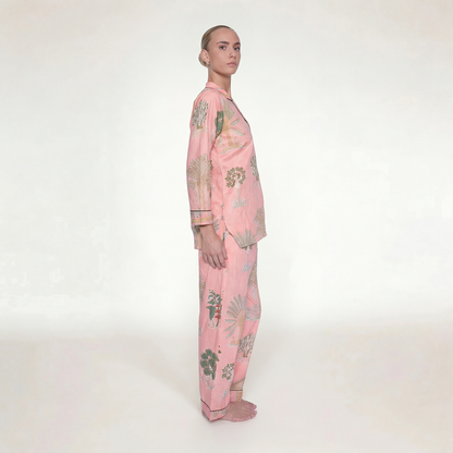 PIJAMA "PALMAS" CON PANTALON